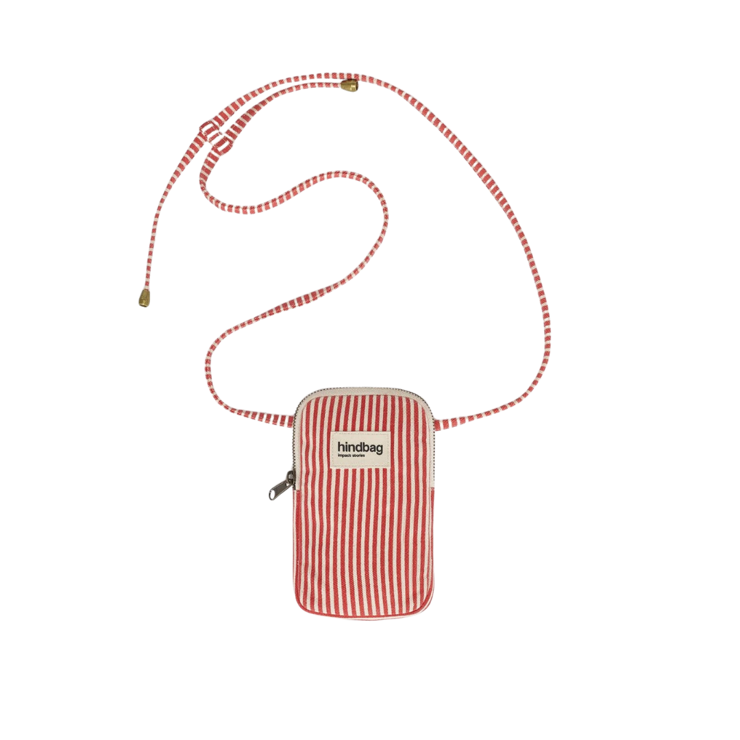 Handytasche - BILL - rote Streifen