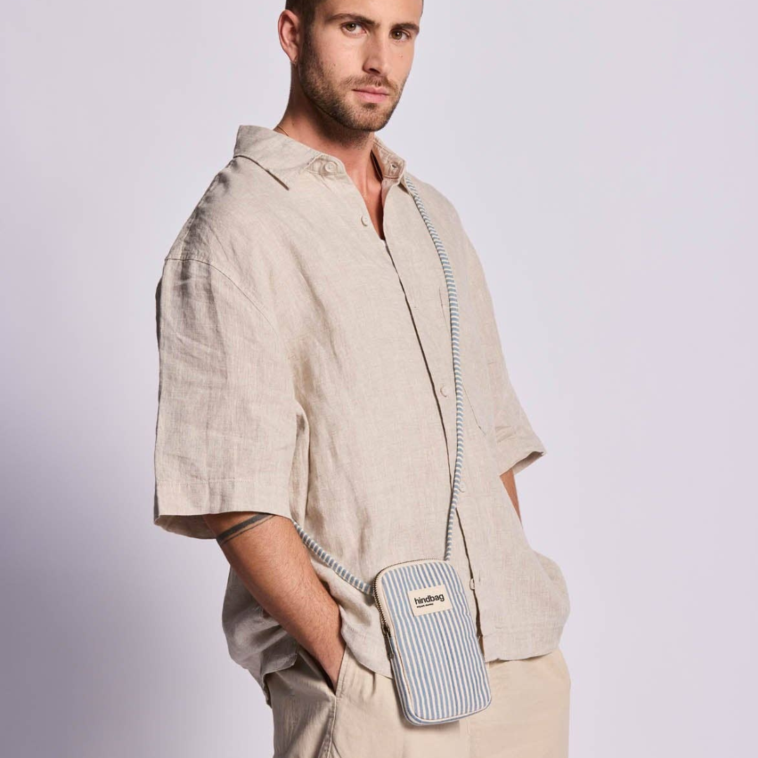 Handytasche - BILL - Blaue Streifen