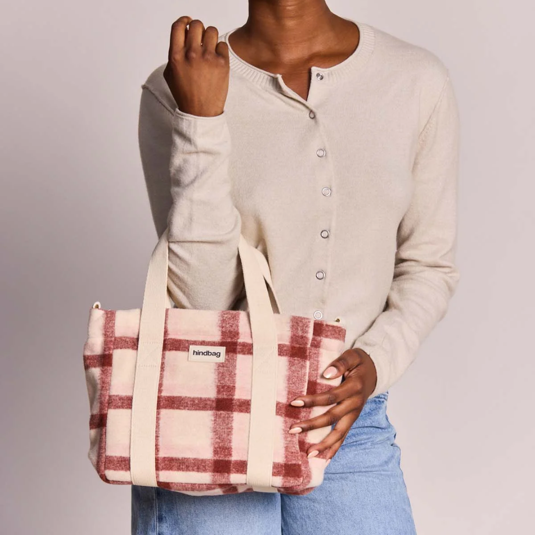 Mini-Shopper Louise rosa Tartan