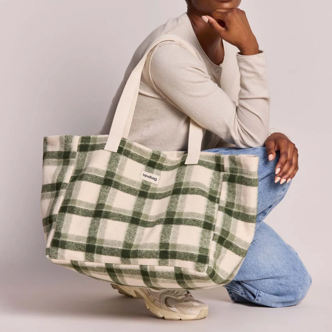 Shopper - CLAUDE - Tartan grünem
