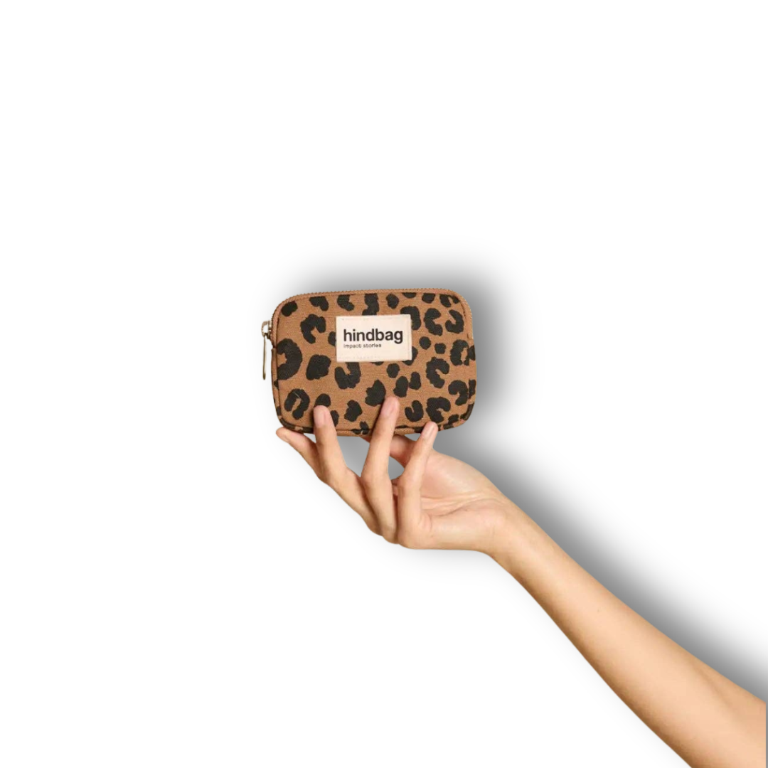 Geldbörse - LILI - Leopard Zimt