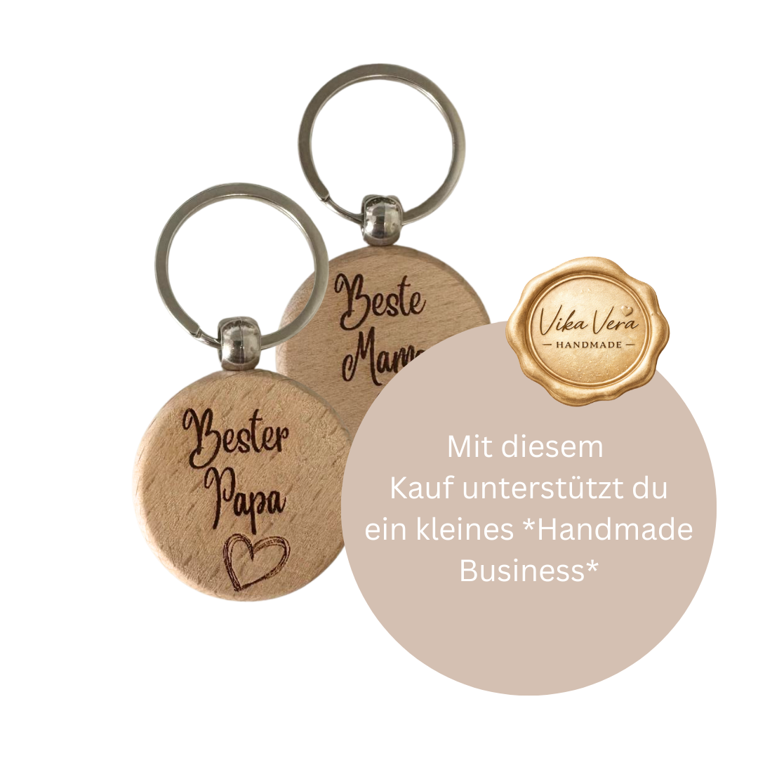 Schlüsselanhänger - Beste*r Mama, Papa, Oma, Opa, Bruder Schwester - verschiedene Motive