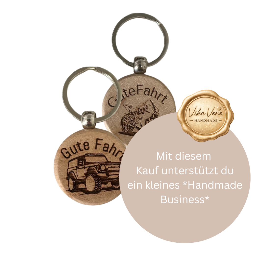 Schlüsselanhänger - Gute Fahrt  - verschiedene Motive
