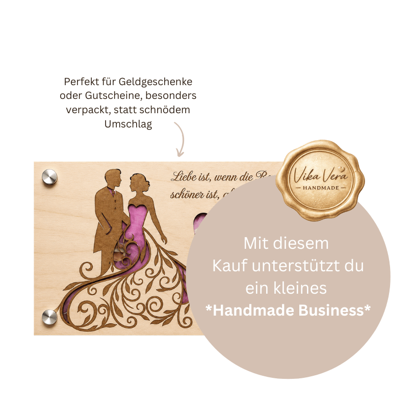 Wunscherfüller aus Holz - zur Hochzeit