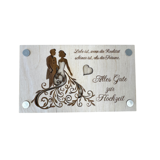 Wunscherfüller aus Holz - zur Hochzeit