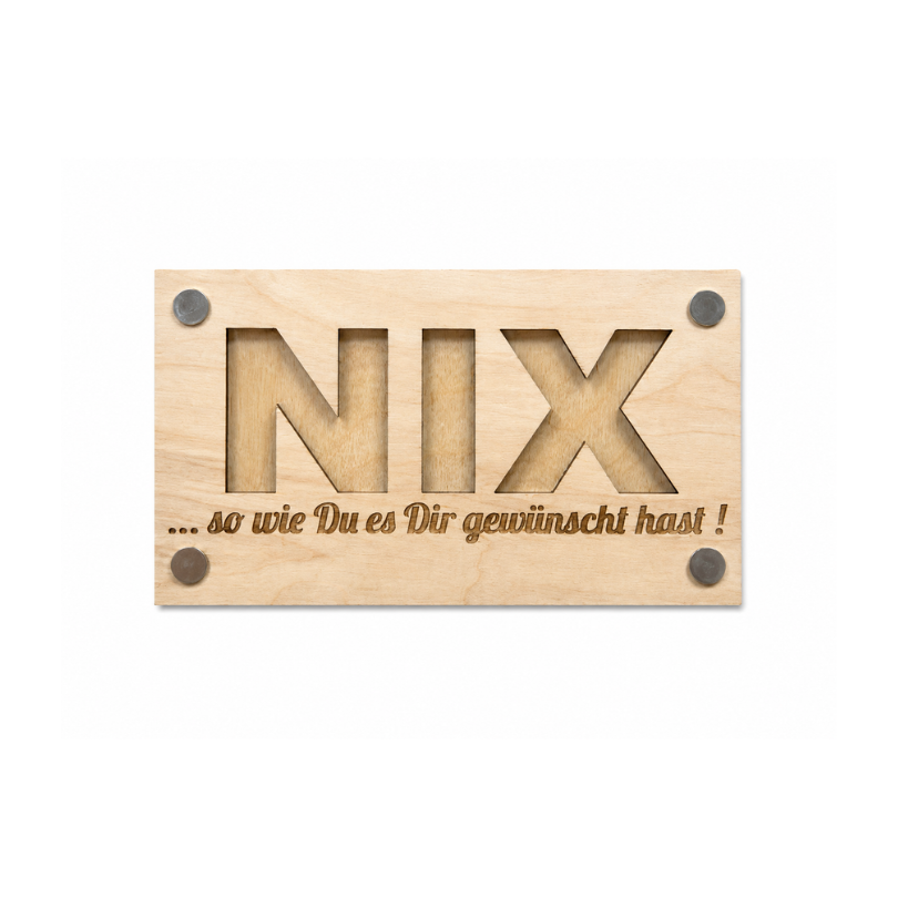 Wunscherfüller aus Holz - NIX