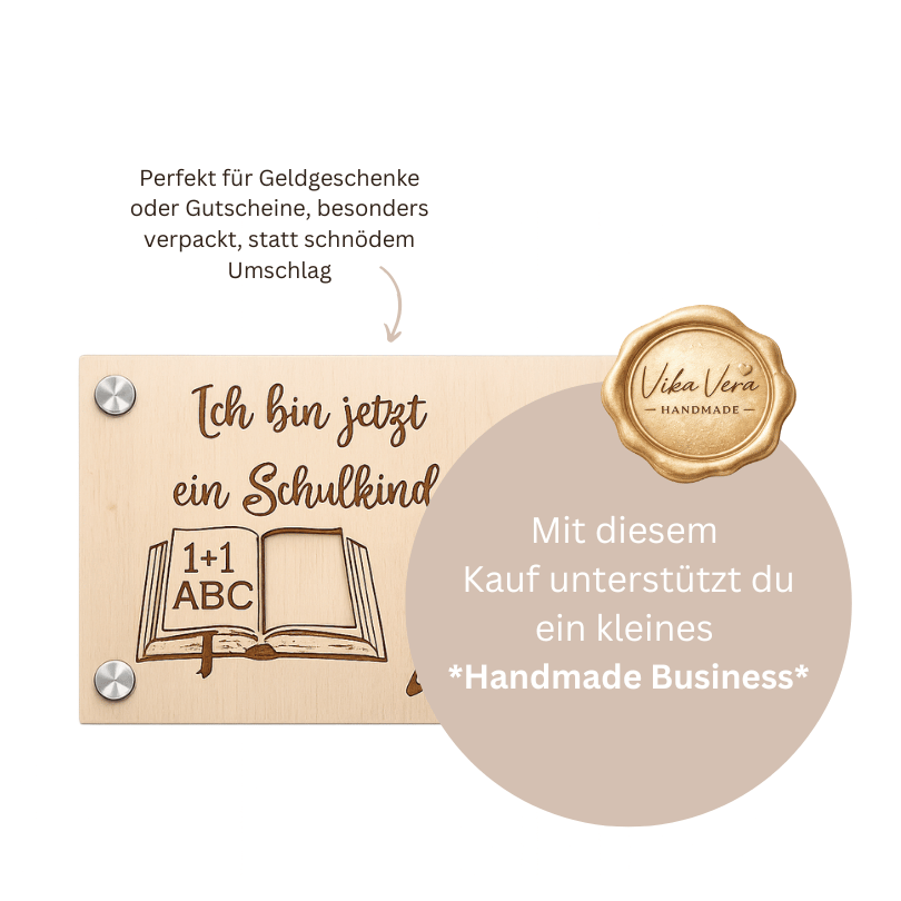 Wunscherfüller aus Holz - Schulanfang Schulkind