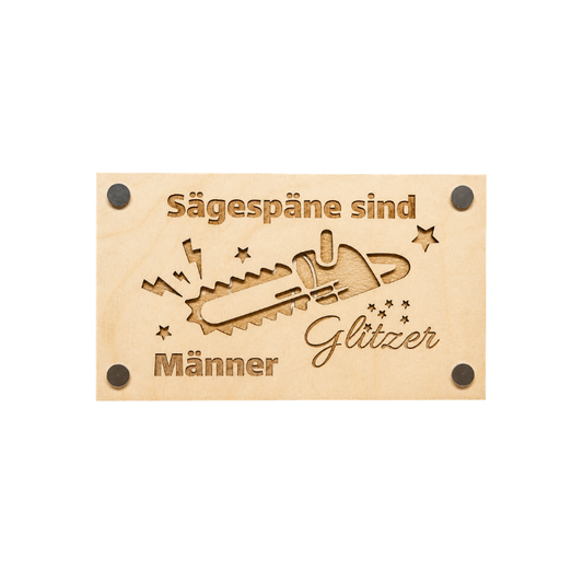 Wunscherfüller aus Holz - Männer Glitzer