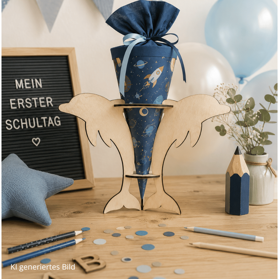 Schultütenständer - Delfin