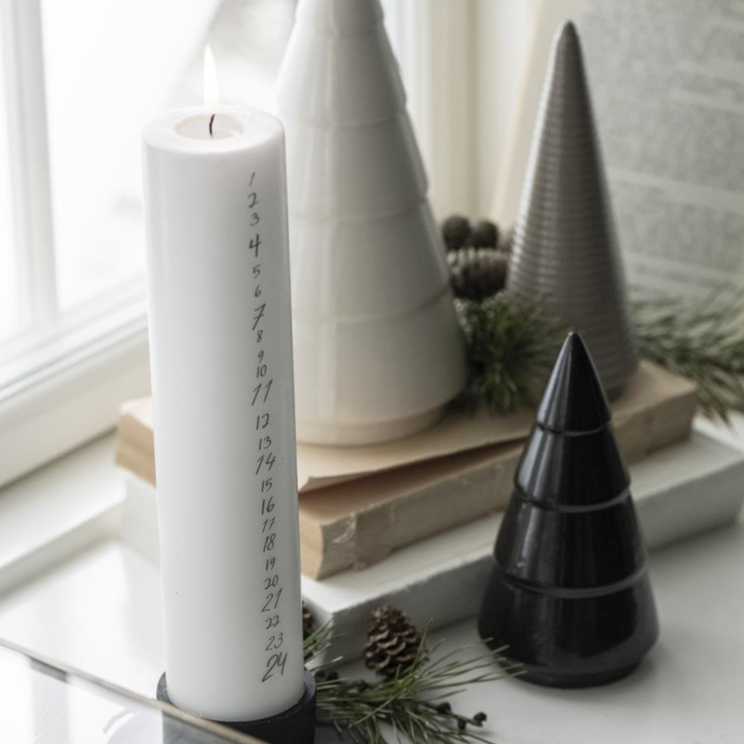 Skandi Baum - Keramik Deko Baum - S - beige