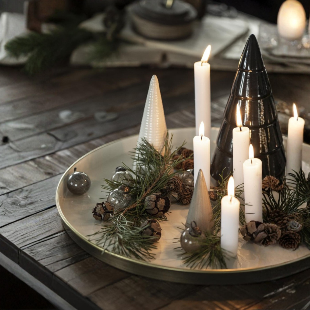 Skandi Baum - Keramik Deko Baum - S - beige