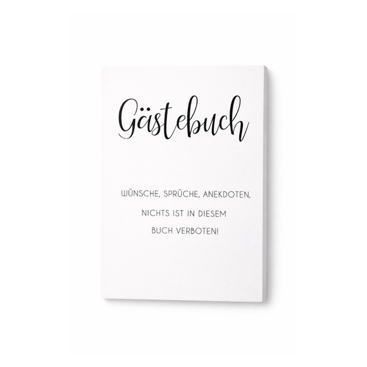 Holzschild - Gästebuch