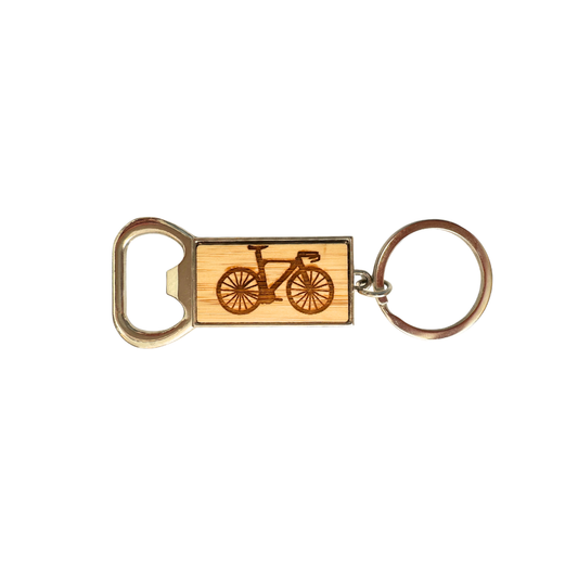 Schlüsselanhänger mit Öffner - Fahrrad