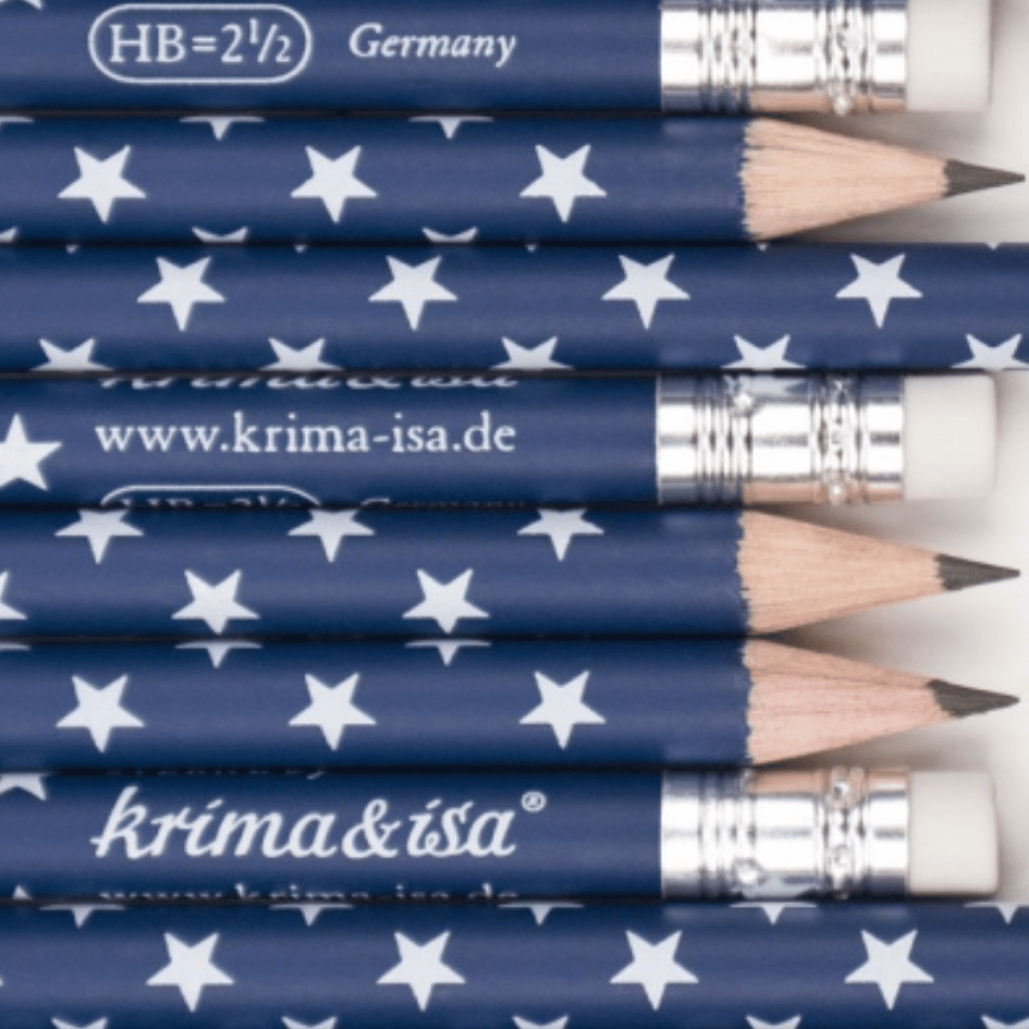 Bleistift - Sterne dunkelblau