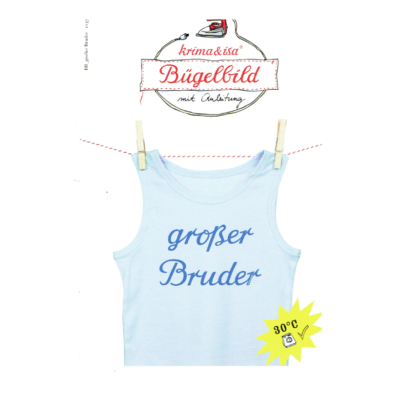 Bügelbild - großer Bruder