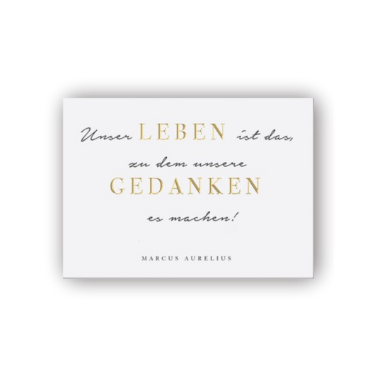 Postkarte • Leben Unsere Gedanken