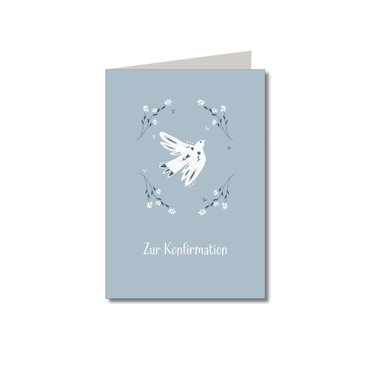 Doppelkarte mit Umschlag • Zur Konfirmation