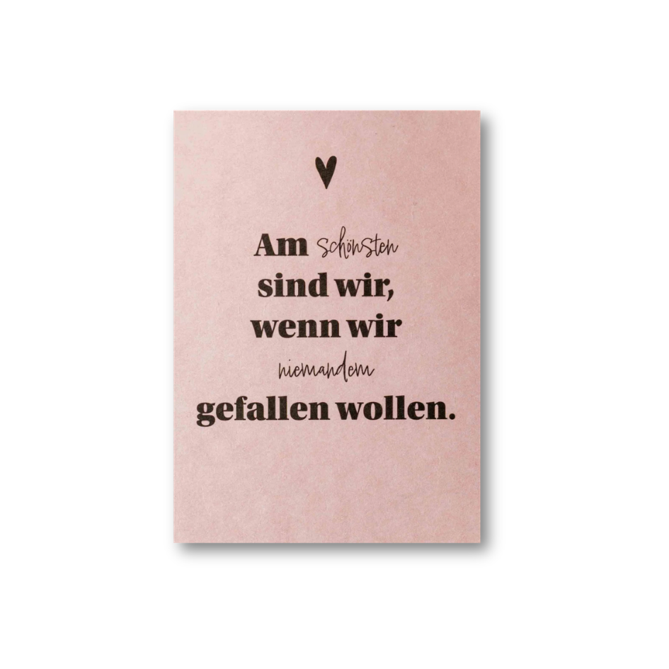 Postkarte - Am schönsten sind wir, wenn