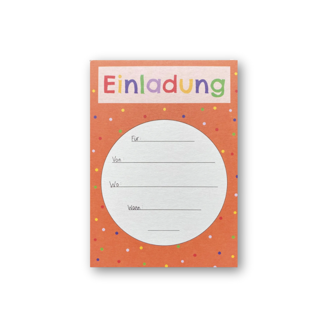 Postkarte • Einladung Orange