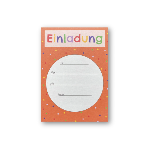Postkarte • Einladung Orange