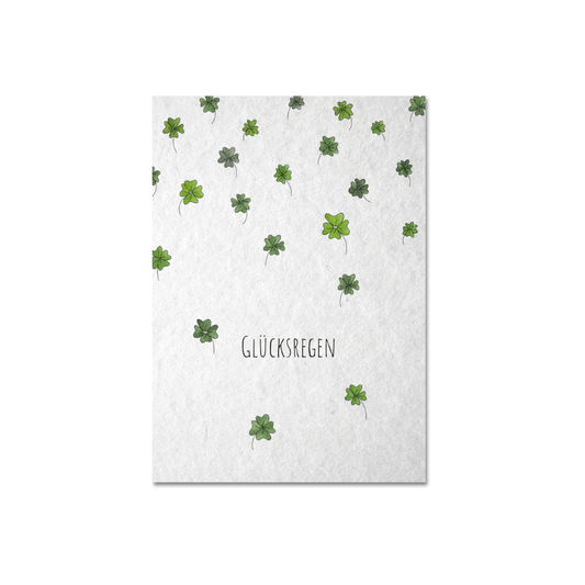 Postkarte - Glücksregen