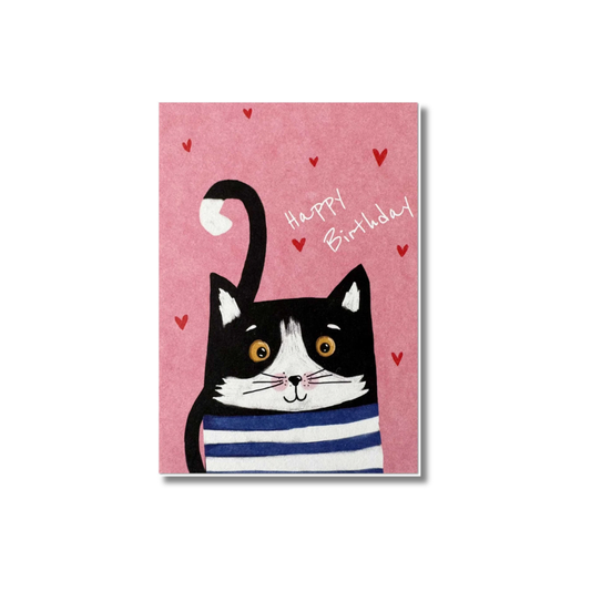 Postkarte • Happy Birthday Katze