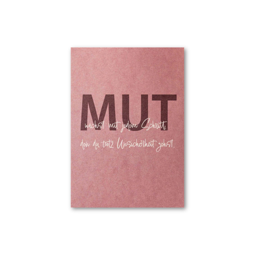 Postkarte • Mut wächst