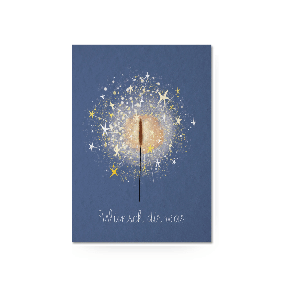 Postkarte - Wuensch dir was