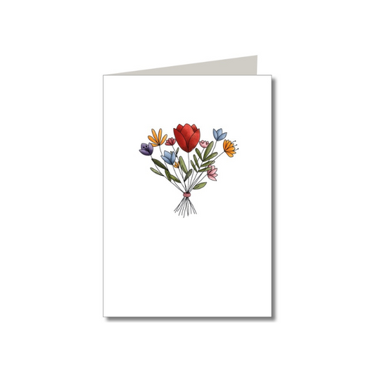 Doppelkarte • Blumenbouquett