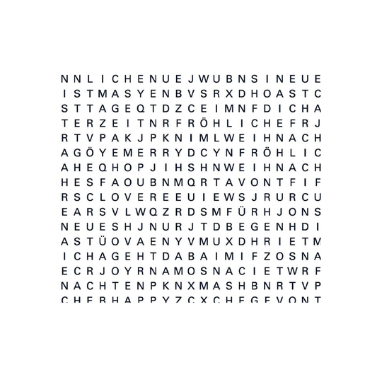 Geschenkpapier - Buchstabensalat