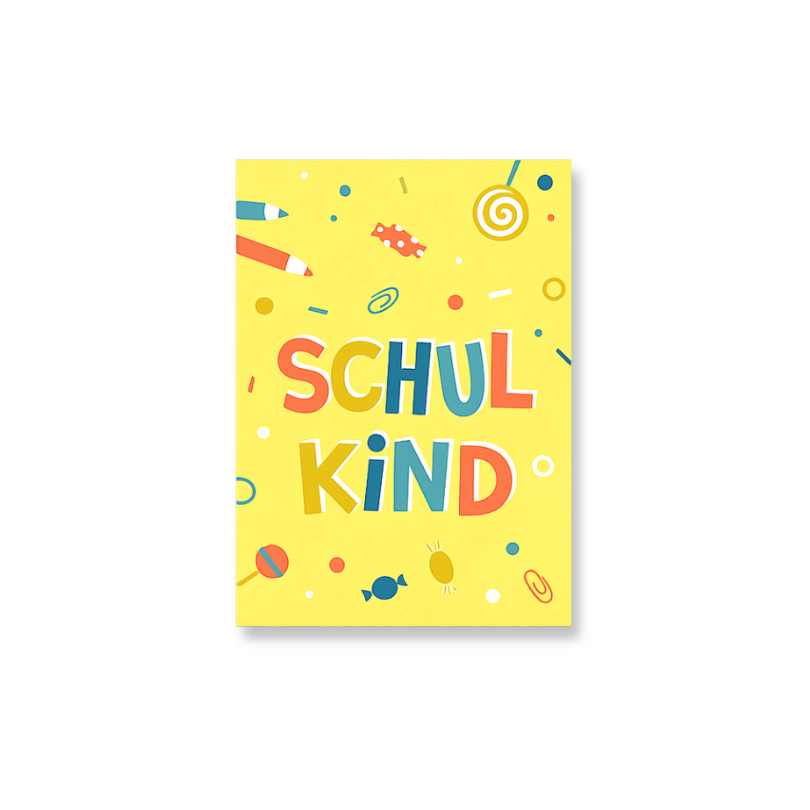 Postkarte - Schulkind