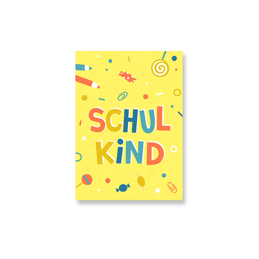 Postkarte - Schulkind
