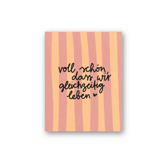 Postkarte - Gleichzeitig Leben
