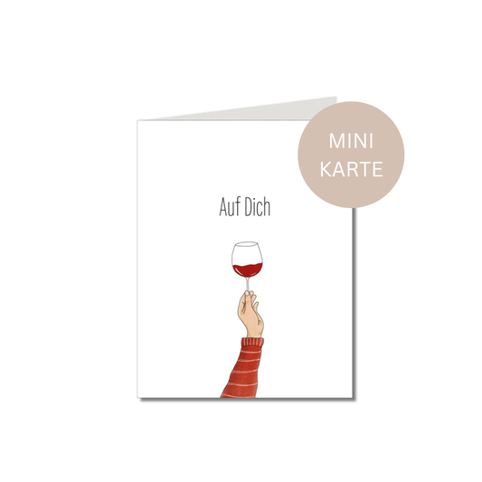 Karte Mini • Doppelkarte • Auf Dich