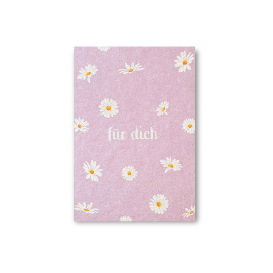 Postkarte • Für Dich Gänseblümchen