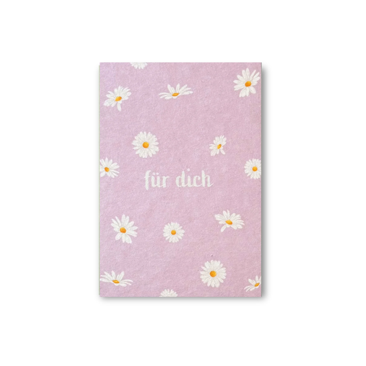 Postkarte • Für Dich Gänseblümchen