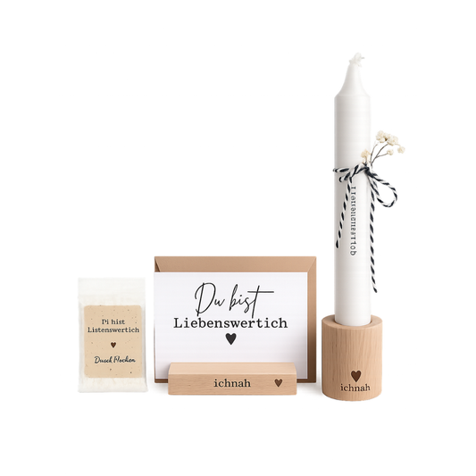 Geschenkset - Du bist liebenswertich mit Duschflocken