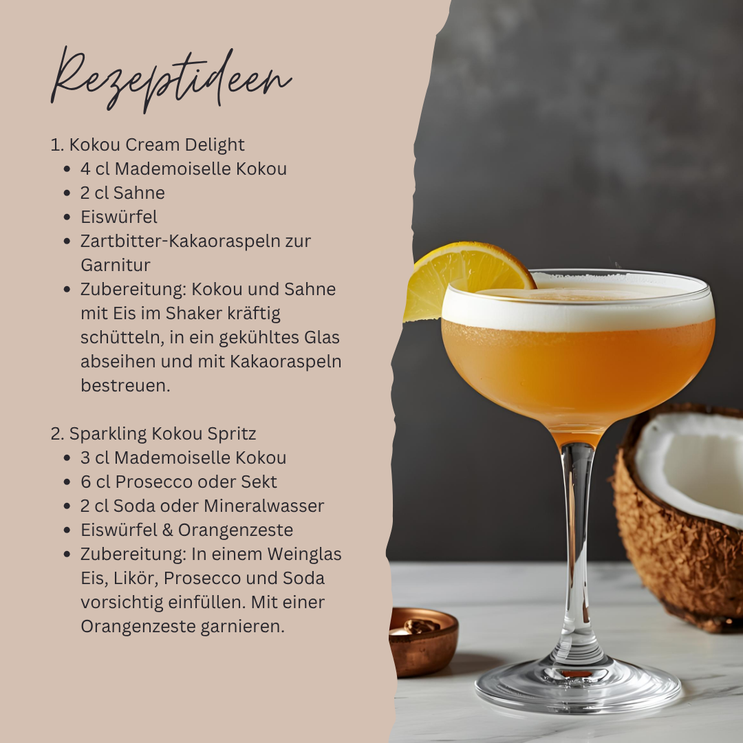 Mademoiselle Kokou • Kokos Likör 50 cl • 18 Vol.-%