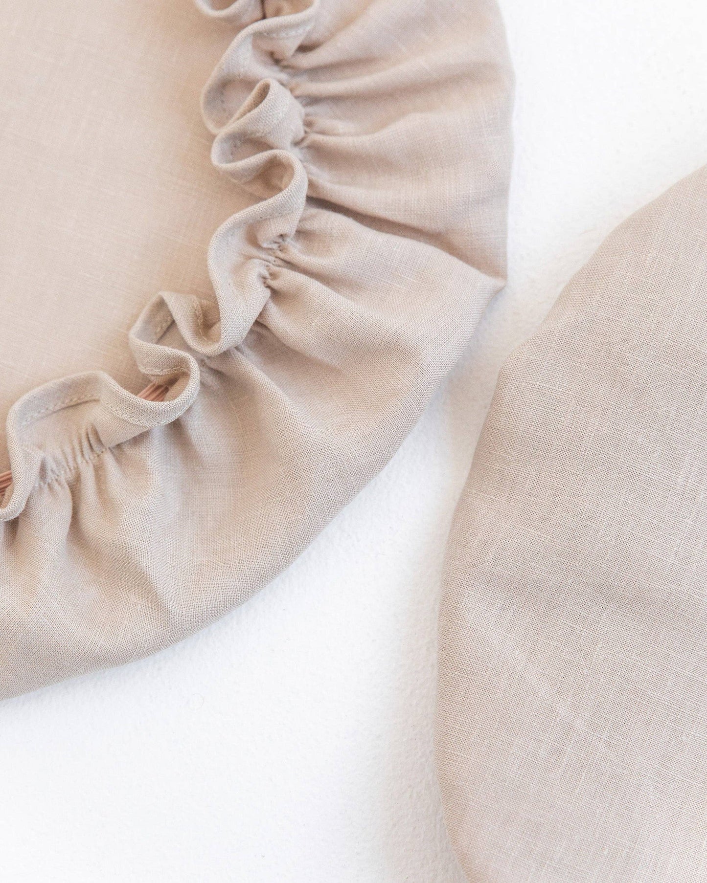 Leinen Stoffdeckel Details