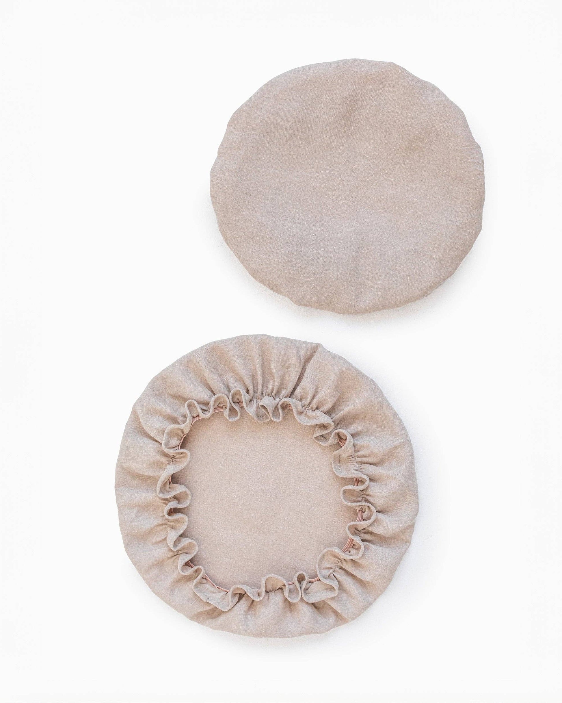 Deckel fuer Schuesseln aus Leinen