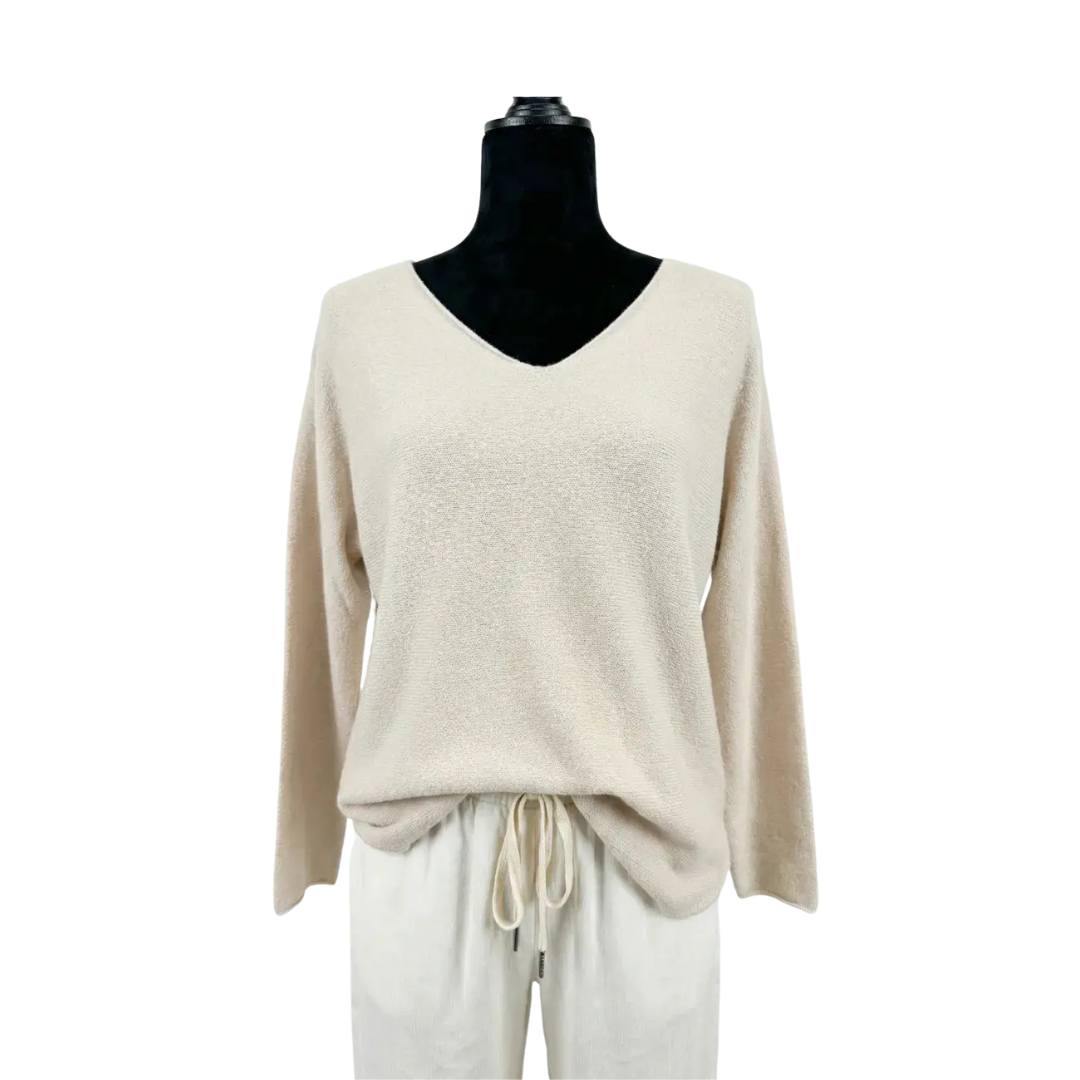 Pullover - Feinstrick - creme