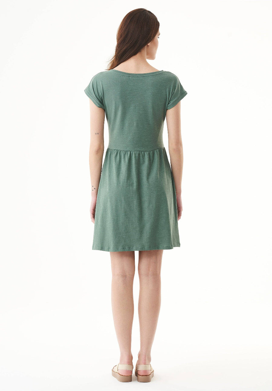Rückseite slub-jersey-kleid bio baumwolle