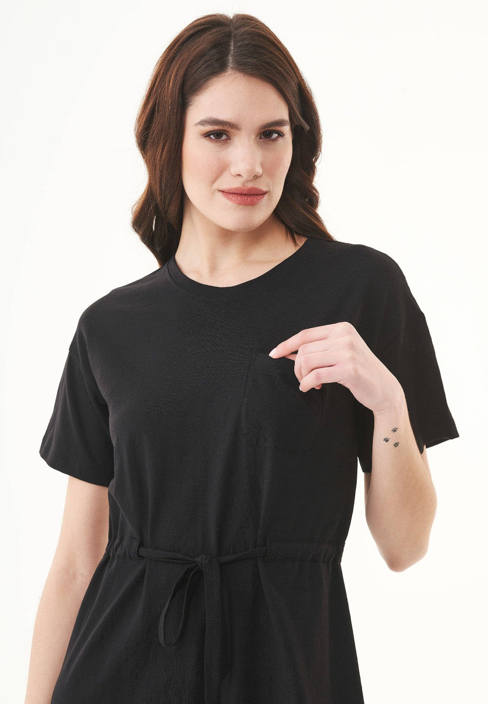 Kleid Nahaufnahme Jersey Shritkleid