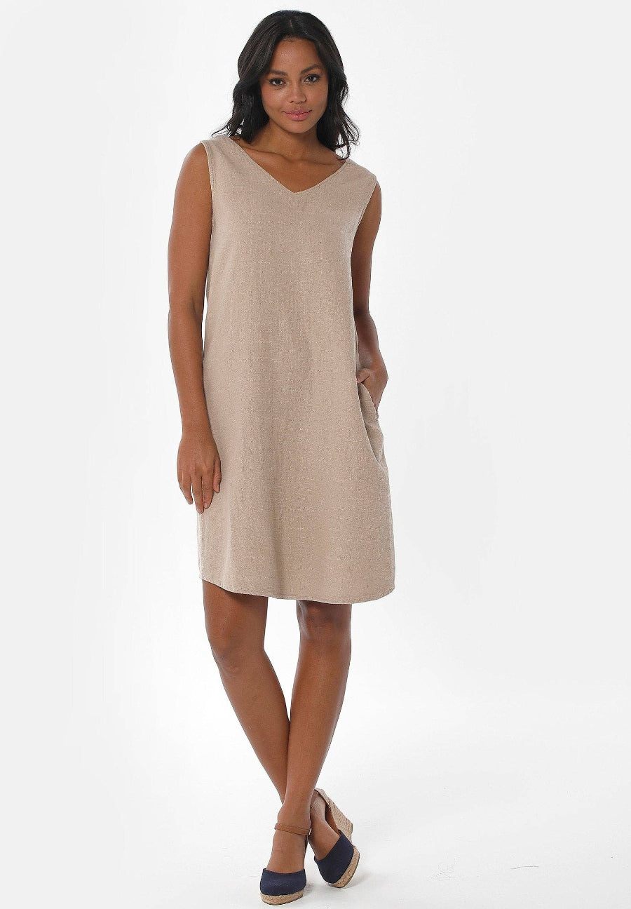 bequemes Kleid Sommerkeldi aus Leinen Baumwolle