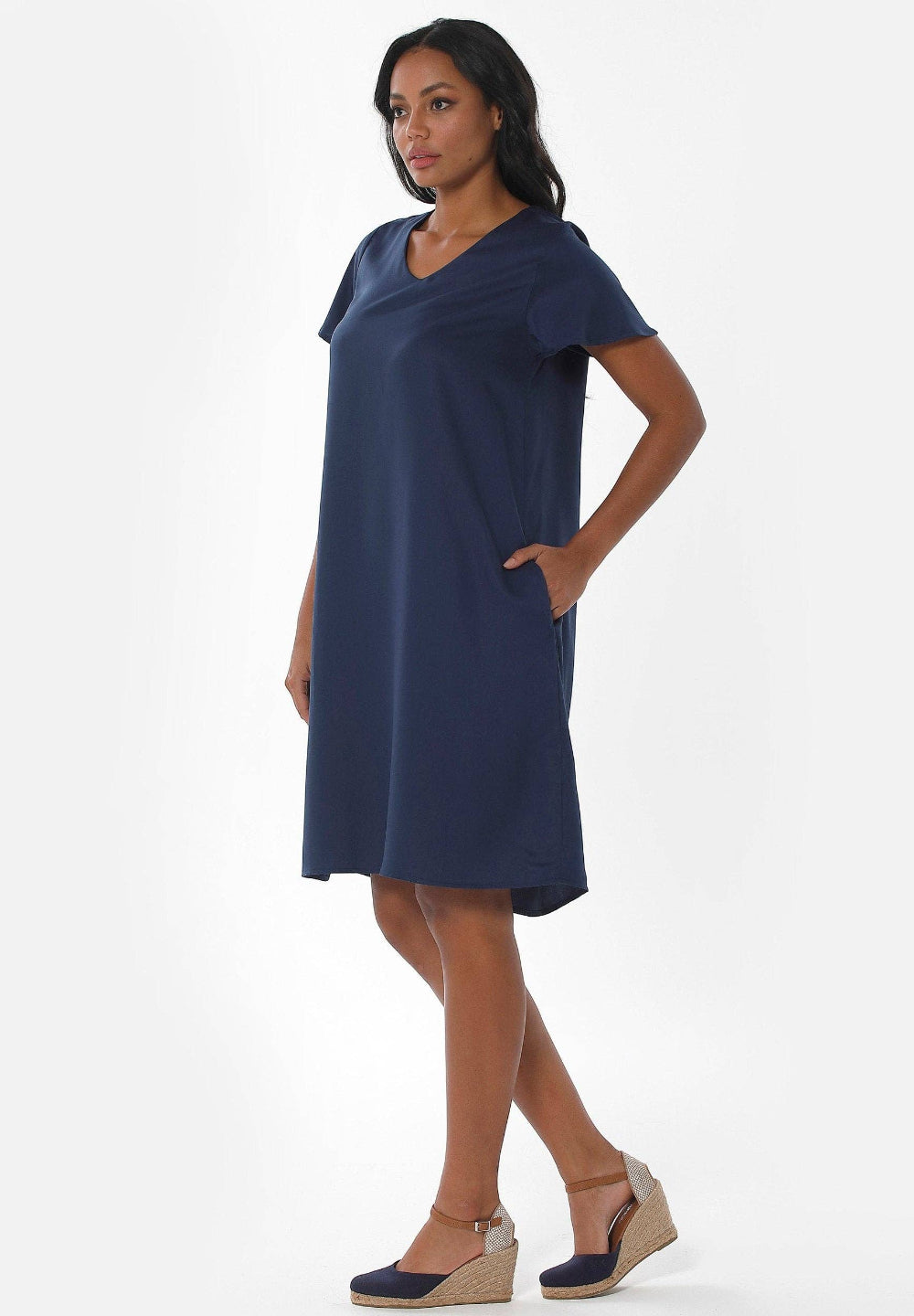 Sommerkleid Shirtkleid Loycell Tencel