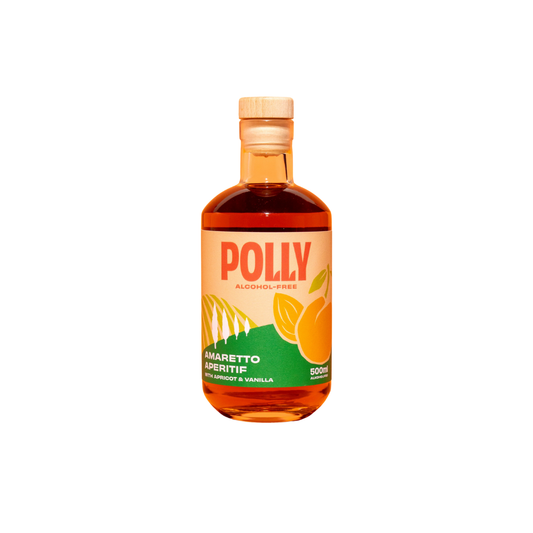 POLLY Amaretto Aperitif - alkoholfrei - Apricot & Vanilla 500 ml