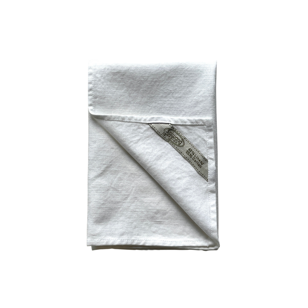Serviette Leinen - weiss