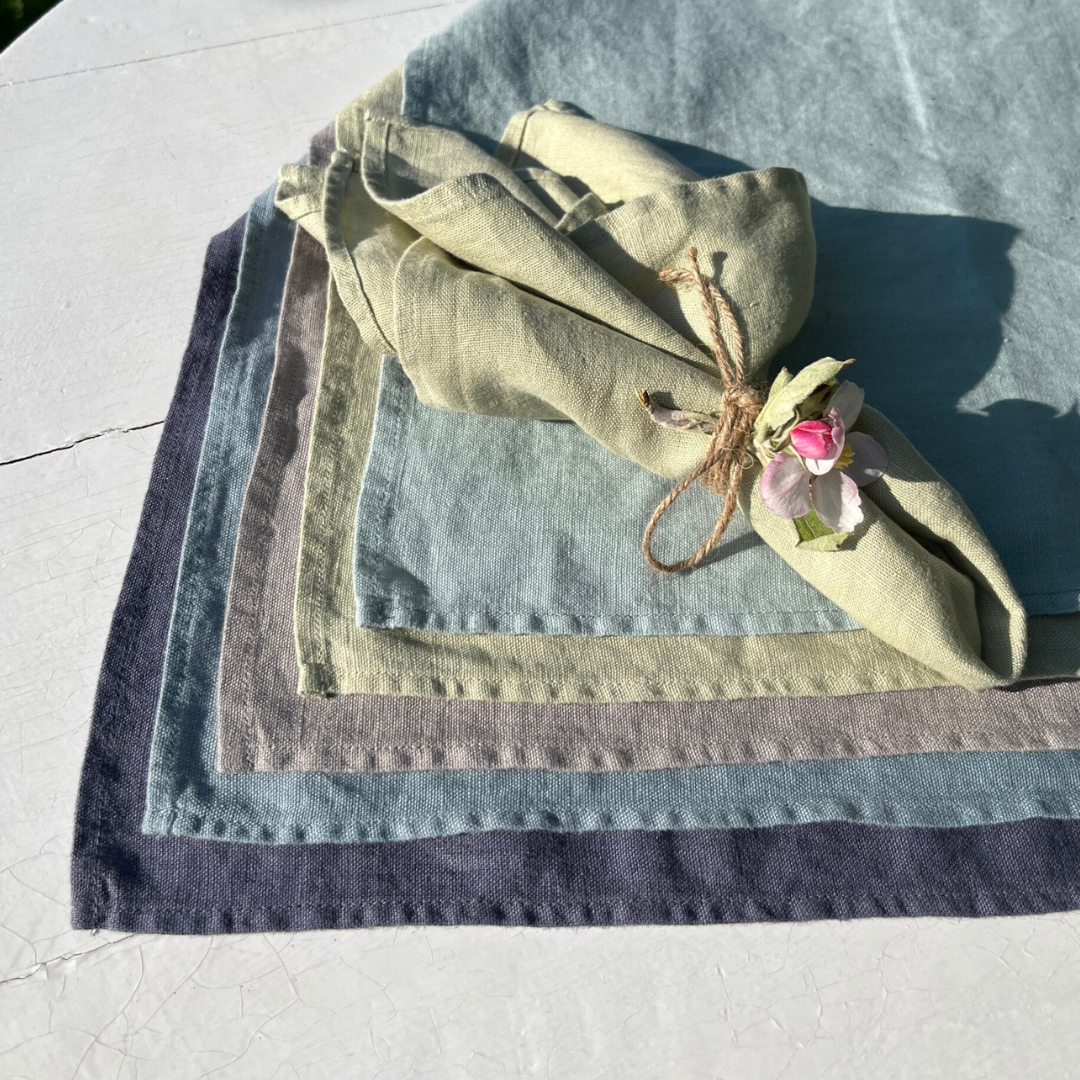 Serviette Leinen - moosgrün