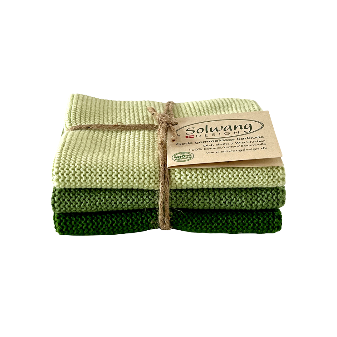 Wischtücher Bio - SET - waldgrün