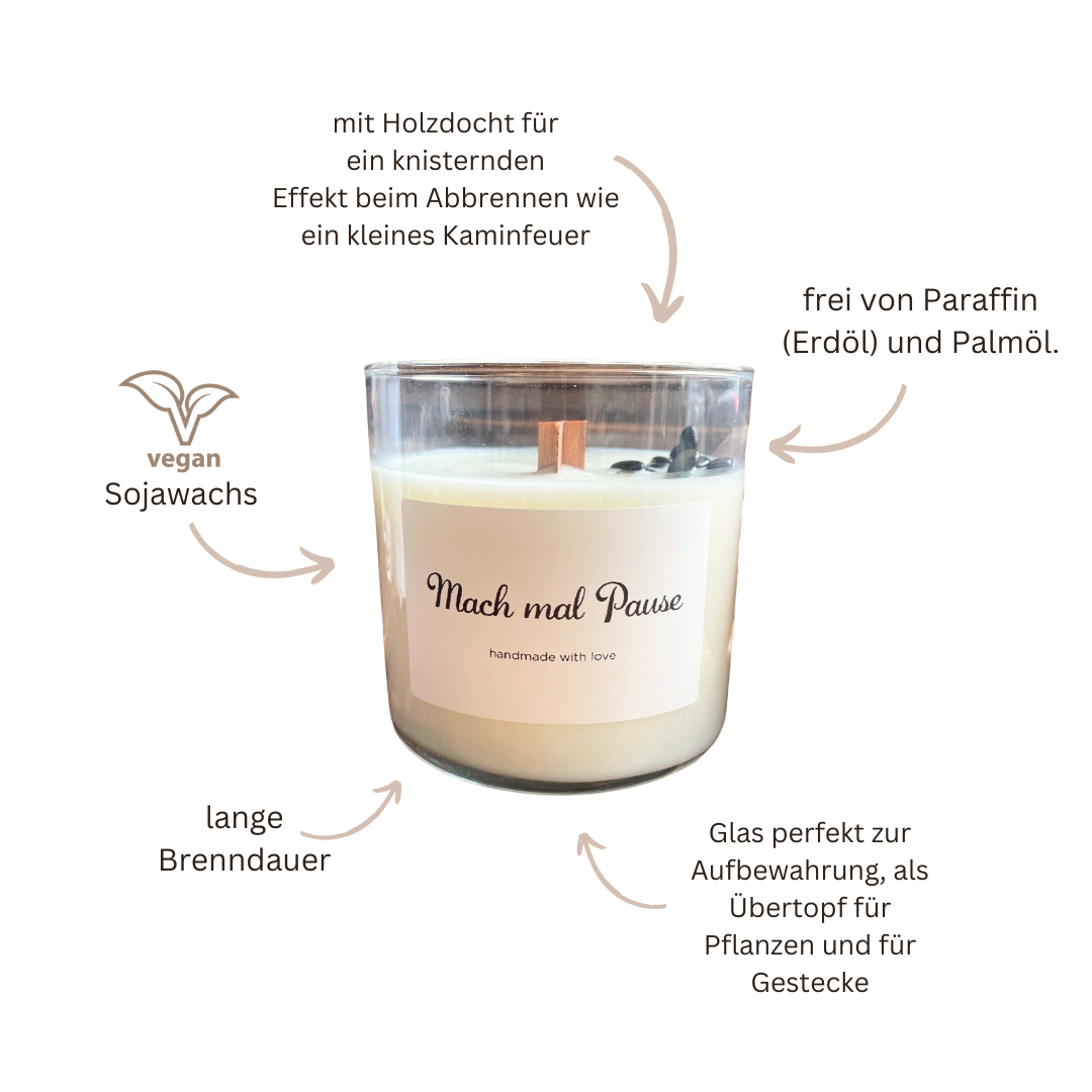 Duftkerze - Soja - Golden Sand - Mach mal Pause